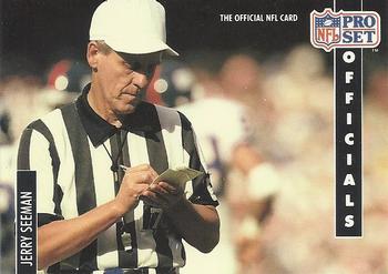 Jerry Seeman 1991 Pro set NFL Officials #354